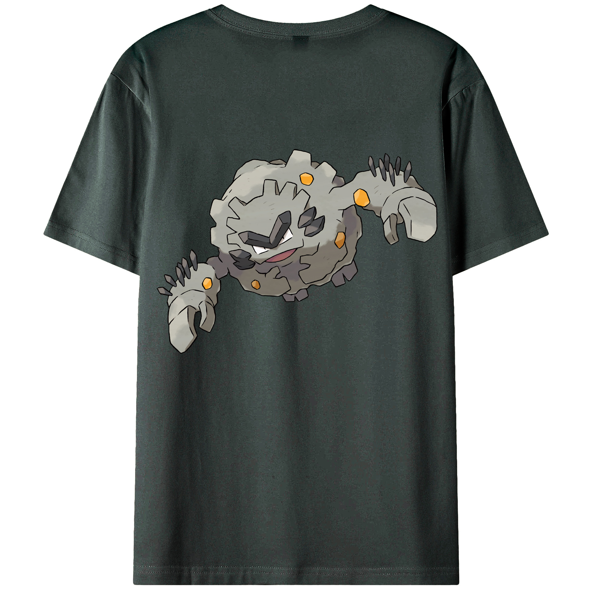 （画像用） ポケットモンスター Pokémon 綿100％ メンズ半袖Tシャツ（バックプリント） 通気性